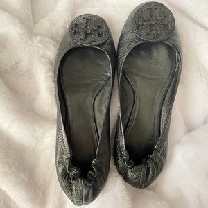 Tory Burch Black Leather Slides